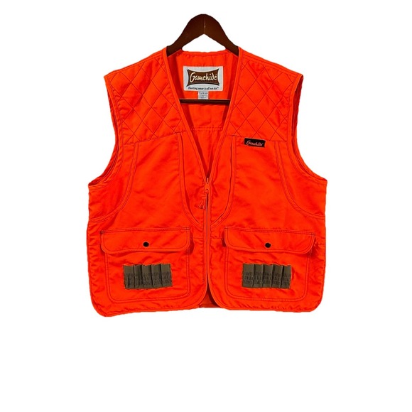 Gamehide Other - Gamehide Hunting Vest Adult Large Blaze Orange Shell Holder Zip Front Men